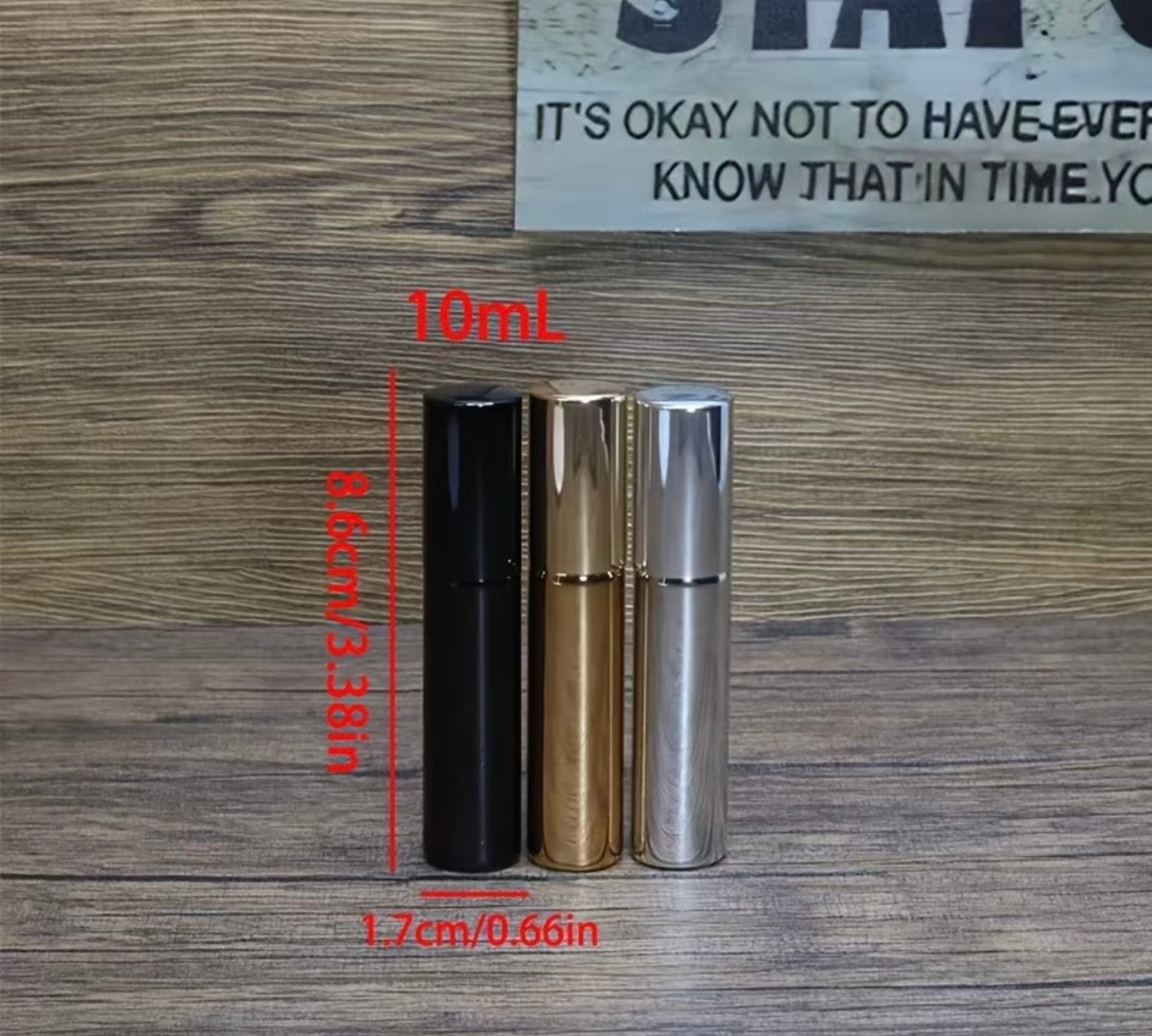 X2 1 Silver 1 gold refillable atomisers for Ukotini clean and clear products